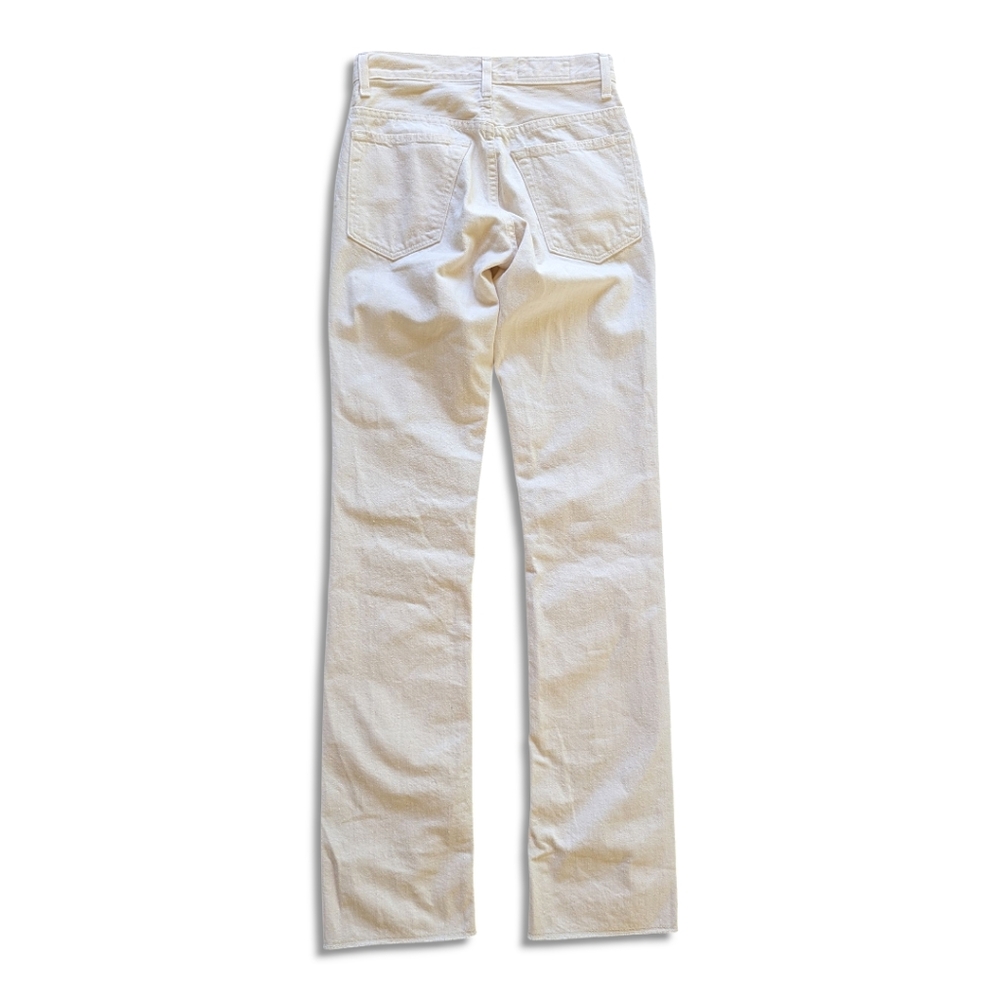 Imogene + Willie Catherine Selvedge Jeans Sz 26 Natural Raw Hem USA